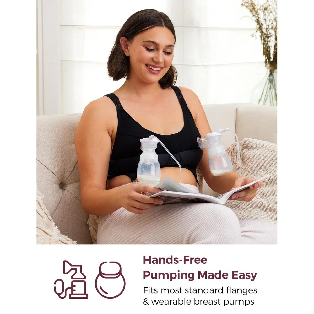 Momcozy Black Pumping Bra Hands Free M